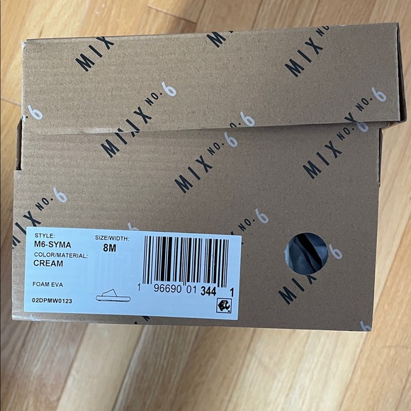 NWT Mix No 6 Syma Slide Sandal cream size 8M - Picture 5 of 7